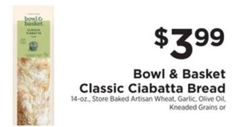ShopRite Classic ciabatta bread offer