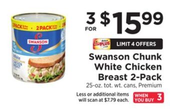 ShopRite Chunk white chicken breast 2-pack offer