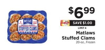 ShopRite Stuffed clams offer