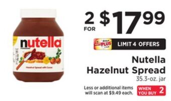 ShopRite Hazelnut spread offer