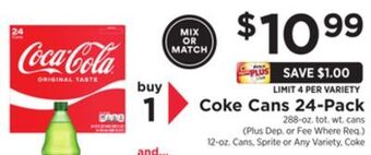 ShopRite Cans 24-pack offer