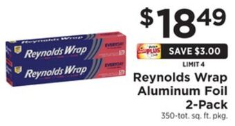 ShopRite Wrap aluminum foil 2-pack offer