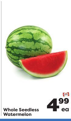 Weis Markets Whole seedless watermelon offer