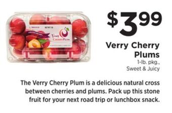 ShopRite Verry cherry plums offer