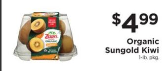 ShopRite Organic sungold kiwi offer