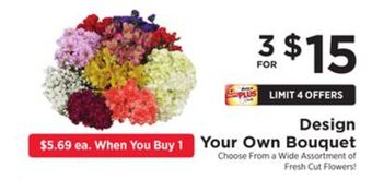 ShopRite Design your own bouquet offer