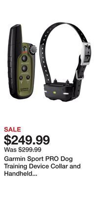 Cabela's Garmin sport pro dog training device collar and handheld transmitter bundle offer
