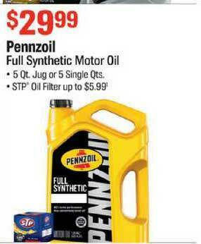 Pennzoil Full Synthetic Motor Oil