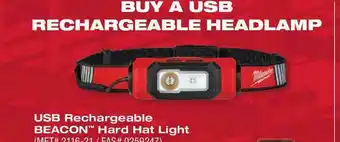Fastenal Usb Rechargeable Beacon Hard Hat Light offer