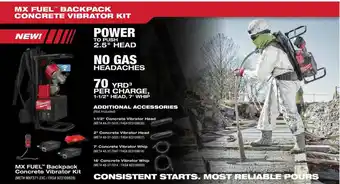 Fastenal Mx Fuel Backpack Concrete Vibrator Kit offer