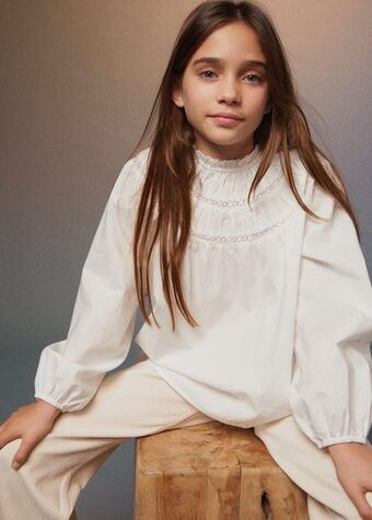 Mango Embroidered details blouse offer