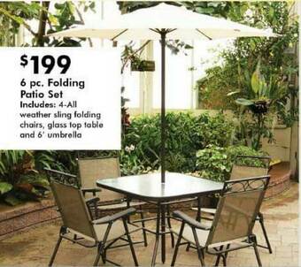 Valu Home Centers 6 Pc. Folding Patio Set offer