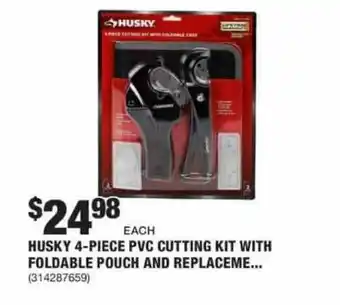 The Home Depot Husky 4-piece Pvc Cutting Kit With Foldable Pouch And Replaceme.. offer