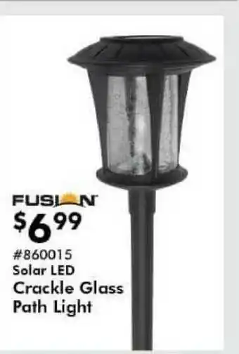 Fusion Solar Led Crackle Glass Path Light