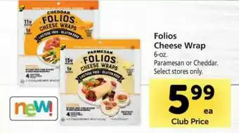 Vons Folios Cheese Wrap offer