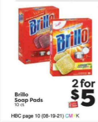 Weis Markets Brillo Soap Pads offer