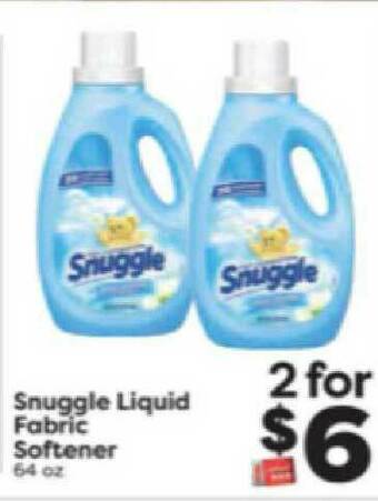 Weis Markets Snuggle Liquid Fabric Softener offer