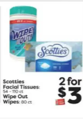 Weis Markets Scotties Facial Tissues Or Wipe Out Wipes offer