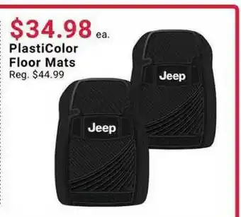 Pep Boys PlastiColor Floor Mats offer