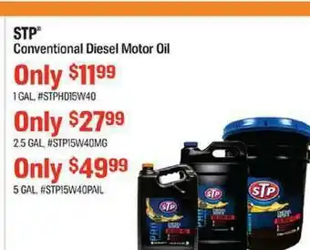 AutoZone Stp Conventional Diesel Motor Oil offer
