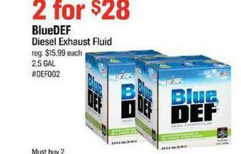 AutoZone Bluedef Diesel Exhaust Fluid offer