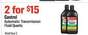 AutoZone Castrol Automatic Transmission Fluid Quarts offer