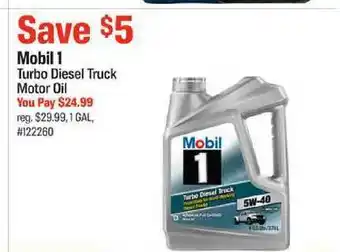 AutoZone Mobil 1 Turbo Diesel Truck Motor Oil offer