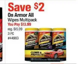 AutoZone Armor All Wipes Multipack offer