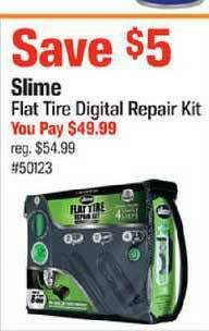 AutoZone Slime Flat Tire Digital Repair Kit offer