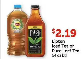 Fareway Lipton Iced Tea Or Pure Leaf Tea offer