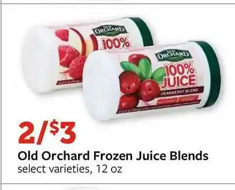 Fareway Old Orchard Frozen Juice Blends offer