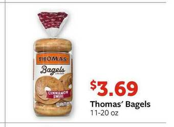 Fareway Thomas' Bagels offer