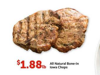Fareway All Natural Bone-in Lowa Chops offer