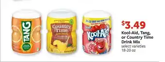 Fareway Kool-aid, Tang, Or Country Time Drink Mix offer