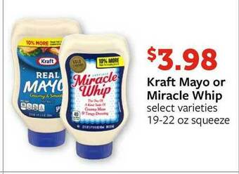 Fareway Kraft Mayo Or Miracle Whip offer