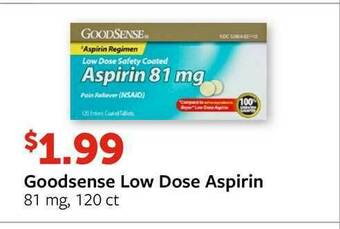 Fareway Goodsense Low Dose Aspirin offer
