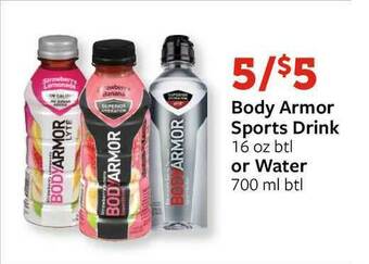 Fareway Body Armor Sports Drink Or Water offer