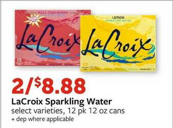 Fareway Lacroix Sparkling Water offer
