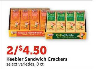 Fareway Keebler Sandwich Crackers offer