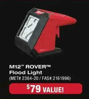 Fastenal M12 Rover Flood Light offer