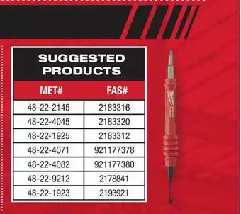 Fastenal Suggested Products offer