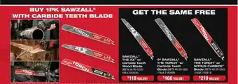 Fastenal Sawzall The Ax W- Carbide Teeth Wood Blade, 9 offer