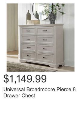 Costco Universal broadmoore pierce 8 drawer chest offer