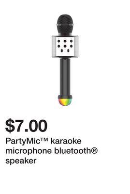 Five Below Partymic™ karaoke microphone bluetooth® speaker offer