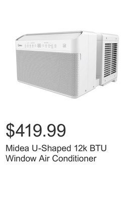 Costco Midea u-shaped 12k btu window air conditioner offer