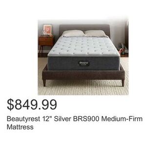 Costco Beautyrest 12 silver brs900 medium-firm mattress offer