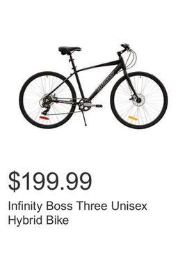 Costco Infinity boss three unisex hybrid bike offer