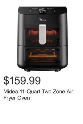 Costco Midea 11-quart two zone air fryer oven offer