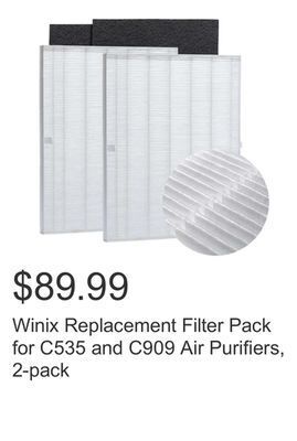 Costco Winix replacement filter pack for c535 and c909 air purifiers, 2-pack offer