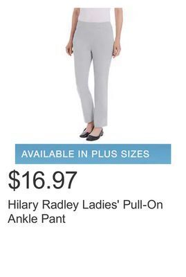 Costco Hilary radley ladies' pull-on ankle pant offer